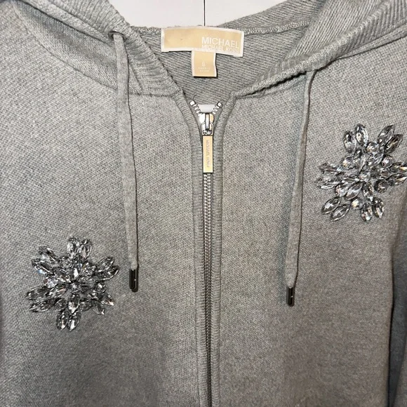 Michael Kors | Tops | Michael Kors Rhinestone Used Hoodie Rare